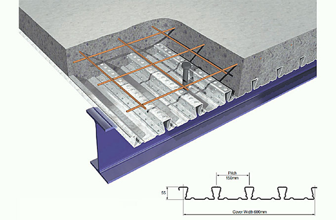 Metfloor 55 Steel Decking media 1